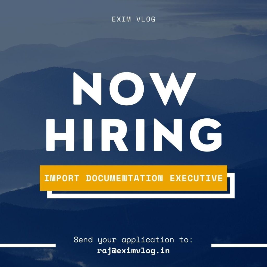 Urgent vacancy for an import documentation executive at a logistics company in Vidya Vihar, Mumbai. Candidates with experience in import documentation, bills of lading (BL), customs declarations, and related import procedures are preferred. Male candidates are encouraged to apply. Salary range: ₹24,000 per month. Immediate joiners are welcome.
