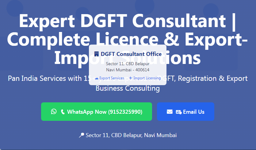 dgft consultant exim vlog